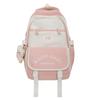 Middle School Student Schoolbag Color Block Women's Large Capacity Backpack Primary School Student's Fifth and Sixth Grade Lightweight Backpack
