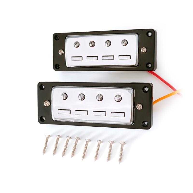 4-String Bass Neck Middle Bridge Pickups with Mounting Screws Replacements Kits 1