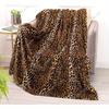 Coperta Plaid in Pile Flannel con Stampa Leopardo - Super Morbida Leggera Double-Sided Design Ghepardo per Letto Coperte Personalizzate