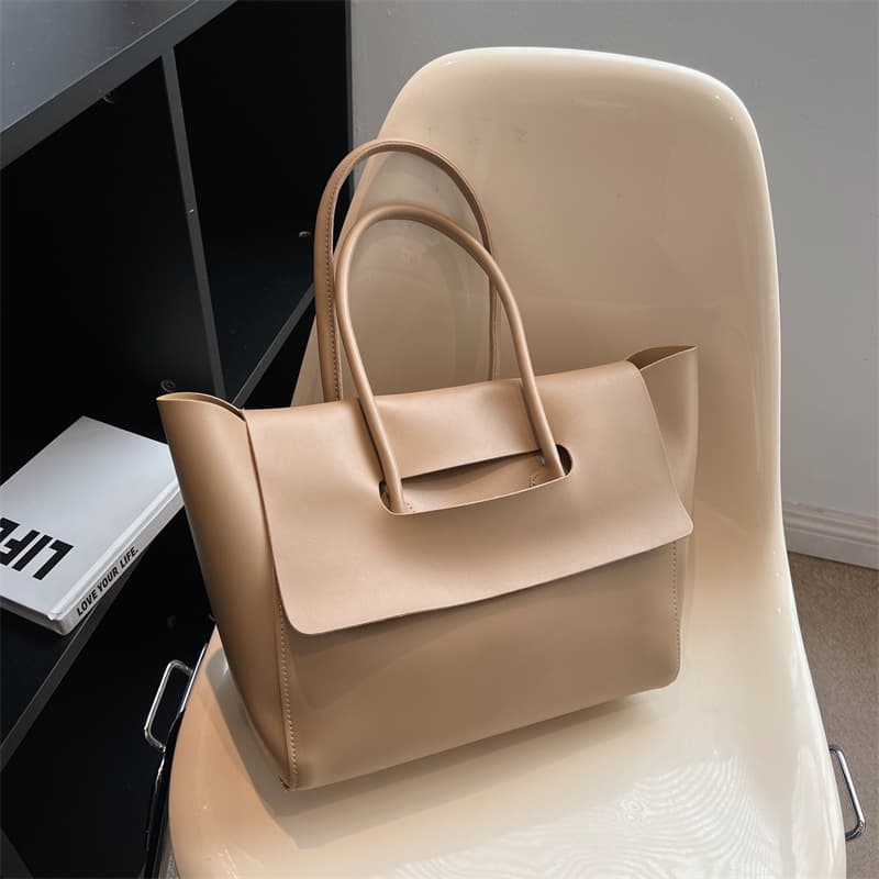 

New Large-capacity Handbag Retro Commuter Tote Bag хаки