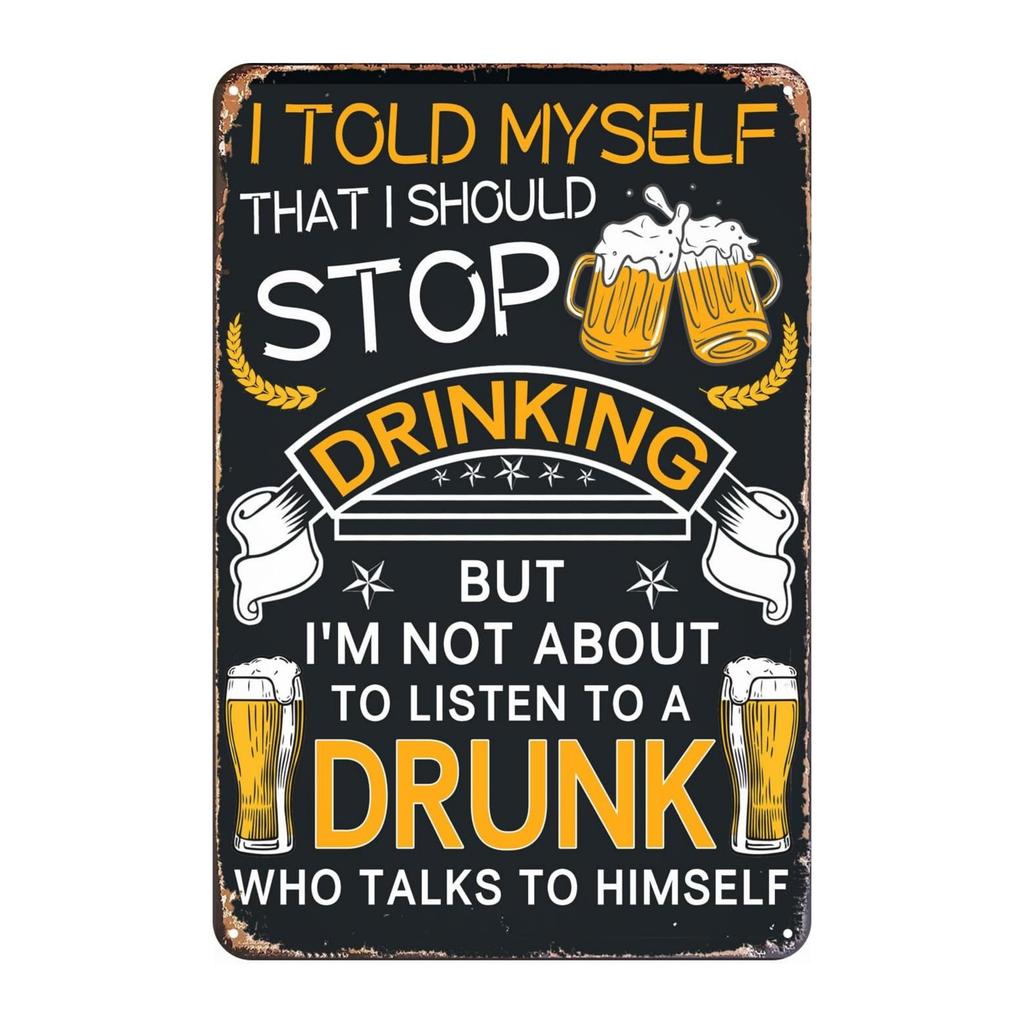 Vintage Beer  BBQ Metal Iron Sign  Retro Wall Decor for Home Kitchen Bar Club and Man Cave