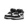 Nike Stussy x Air Force 1 Mid TD Svart Hvit Babysneakers DN4160-002
