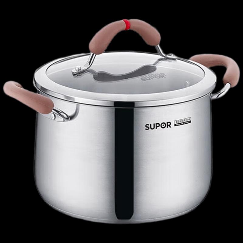 

Supor 22cm 304 Stainless Steel Core Color Soup Pot