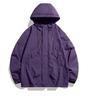 Windbreakers Men Hooded Jacket Zipper Coat Cargo Waterproof Black Bomber Camping Loose Thin Softshell Hooded Hiking Jacket