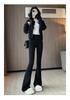 Women's Spring 2026 High-Waisted Micro-Flared Shark Skin Yoga Pants: Petite, Butt-Lifting, Slimming.