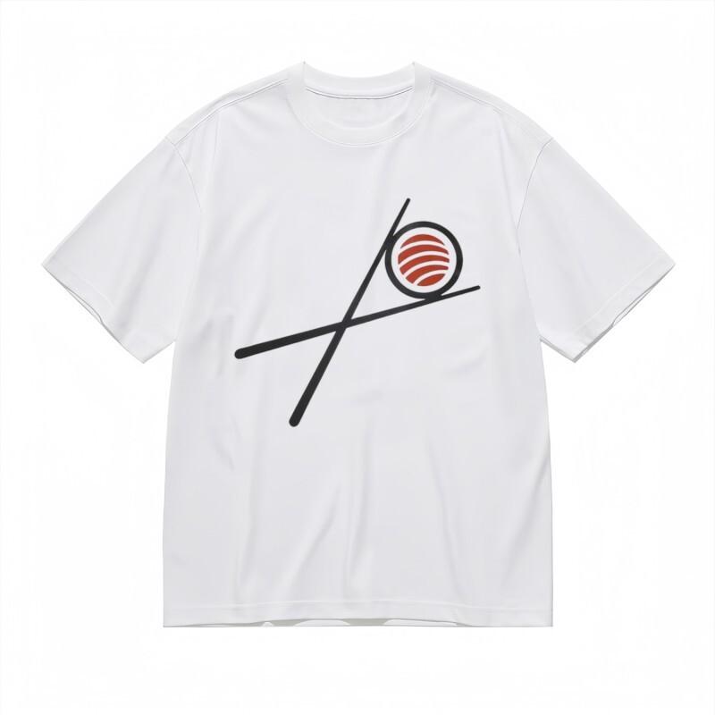 

Women s Breathable Classic T-Shirt Asian Inspired Crossed Chopsticks Design Tee 4XL