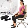 Foam Waist Pillow Cylinder Ergonomic Lumbar Support Cushion Slow Rebound with Straps Auto Seat Back Cushion Chair
