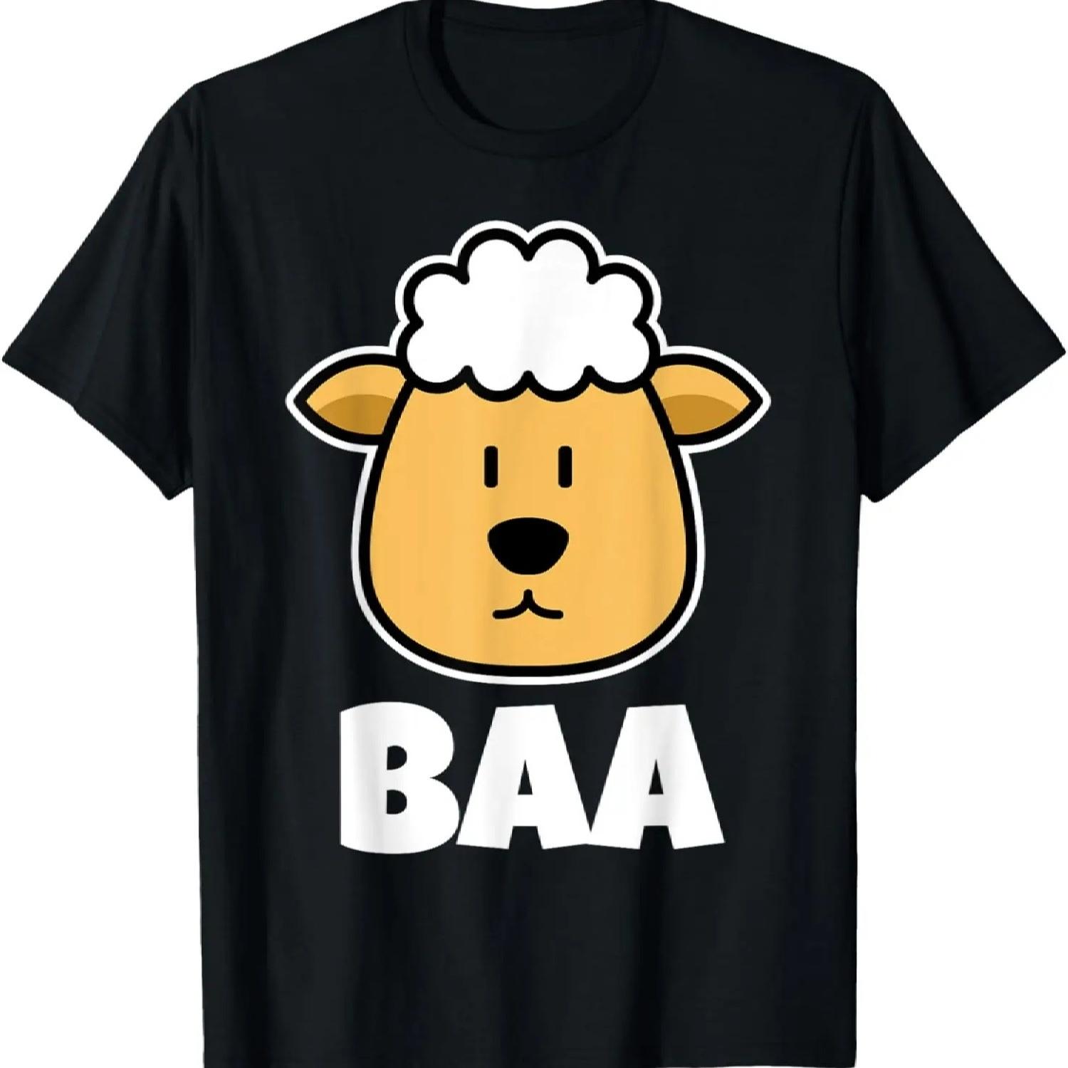 Футболка с овечкой BAA _ Футболка для любителя овец _ Детская футболка с овечкой S