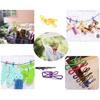 30 Pcs 2 Inch 10 Different Random Colors Chip Clips, PVC Coating High Elasticity Strength Clothes P, Food Clips and Bag Clips