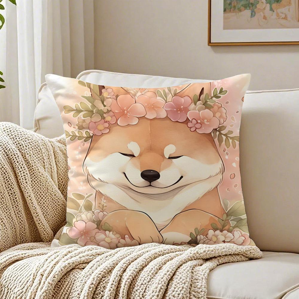 NICE CUTE Chihuahua Dog Cushion Cover Pillowcase Antidustmite Living Room Sofa Decor Cushion Room