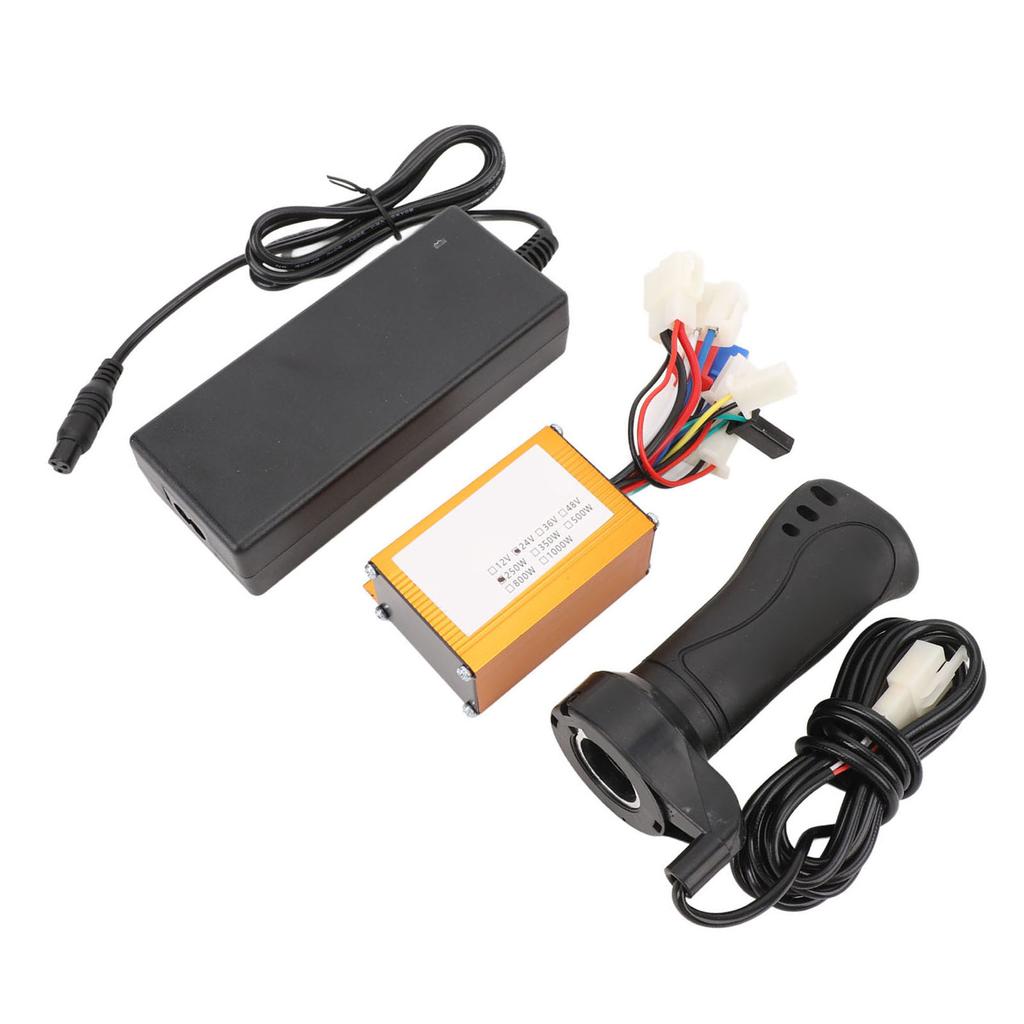 Elektrische Fiets Controller Kit Professioneel 24V 250W Kleur Goud Geborstelde Controller 10A Lader