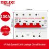 Delixi DZ47SLE Type C 4P 380V Earth Leakage Circuit Breaker with Leakage Protection