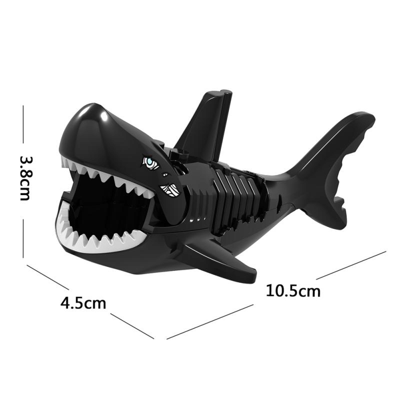 Lego Shark Building Block Toys Minifigures Assembling Block Children Educational Toy Xl014-018