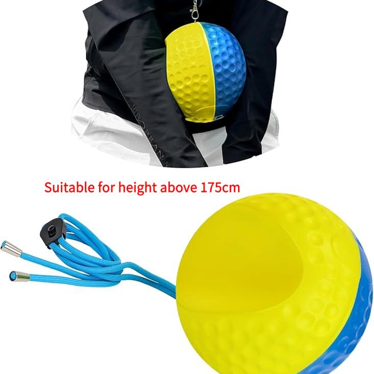 

Golf Training Aid Ball for Impact Precision & Consistent Swings Master Body Connection to Fix Slicing, Scooping & Chicken Wing Large