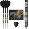 TARGET Japan BLACK MARQUE Lightning Tungsten Steel Tip Darts 6 SWISS SILVER NANO POINT 30mm 3.0 90% Set, 23G, K-Flex No. Shape, (Lightning 3.0)