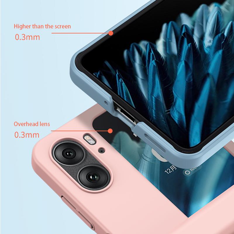 For Oppo Find N2 Flip 5G Skin-touch Phone Case Hinge Protection Hard PC Phone Cover