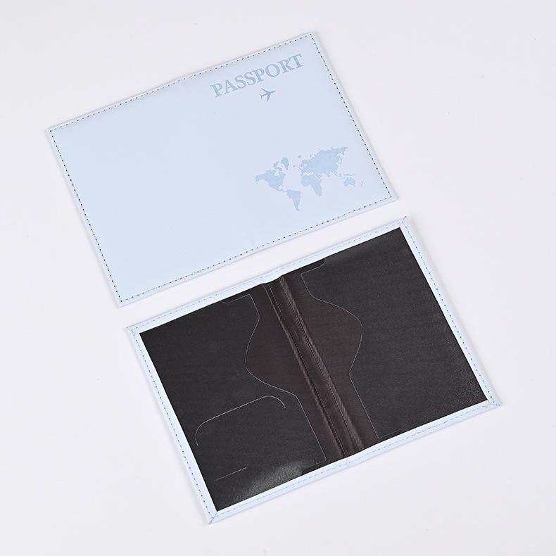 2023 Držák a obal na pas s mapou letadla z PU kůže