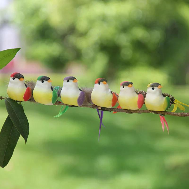 Swallow Tail Bird Clip Handmade Simulation Bird Plant-decorated artificial bird handicrafts for Ornament