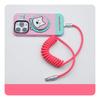 CarPlay Car Fast Charging Silicone Spring Data Cable Is Suitable for iPhone 17 Android Fast Charging Cable