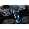 Fit For Hyundai Elantra 2017-2018 Titanium Blue Steering Wheel U-Type Cover Trim