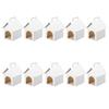 Set mit 10 robusten weißen Hundehütten-Design-Geschenkboxen Haustier-Thema Feier-Zubehör Ideal für Süßigkeiten und kleine Geschenke