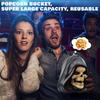 Skull Head Popcorn Bucket with Hooded Design Durable Material for Themed Events and Collectibles Suitable for Indoor Use