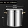 ZISIZ Thickened 304 Stainless Steel Stockpot with Lid