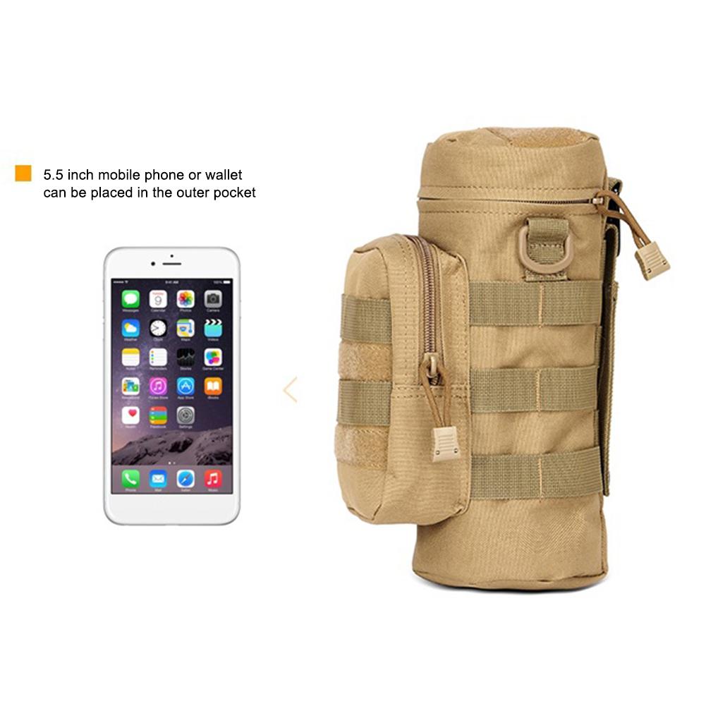 Tactical Molle Water Bottle Holder Bag Military Water Bottle Kettle Carrier Kettle Pouch Outdoor Hiking Fishing Camping Supplies  Practical Use