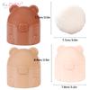 1PC Bear Shape Empty Box Baby Powder Sub-Bottling Storage Box Empty Container Multifunctional Empty Powder Puff Boxes For Child