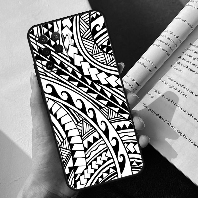 Maori Tribal Samoan Polynesian Case For Oppo A80 A60 A40 A78 A38 A18 A98 A58 A96 A76 A16 A94 A74 A54 A15 A17 A57 A77 A5 Pro