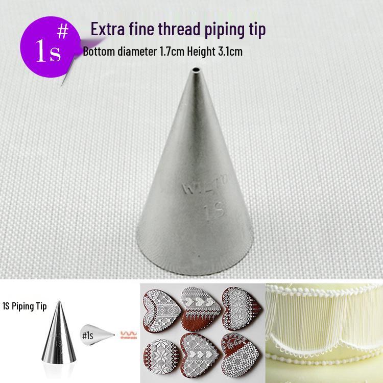 Wilton 1S Lace & Flower Piping Tip for Cookies and Fondant