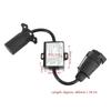 1Pc Black Trailer Light Converter Accessories n 7-pin To an 7-pin Transfer Trailer Harness Connector Car Accessory