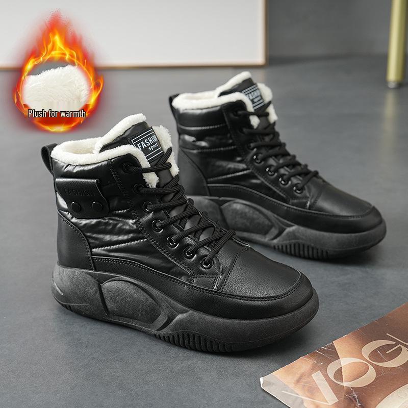 2023 Women's Versatile High-Top Snow Boots with Velvet Lining