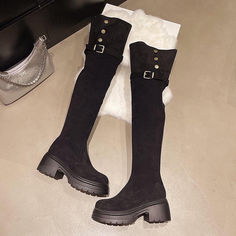Tall thick heel new outer wear long boots thin thick sole fashion boots autumn and winter high heel women's knee boots