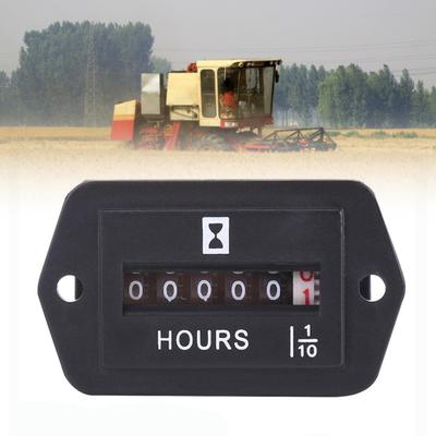 Simple Car Hour Meter Professional Rectangle Quartz