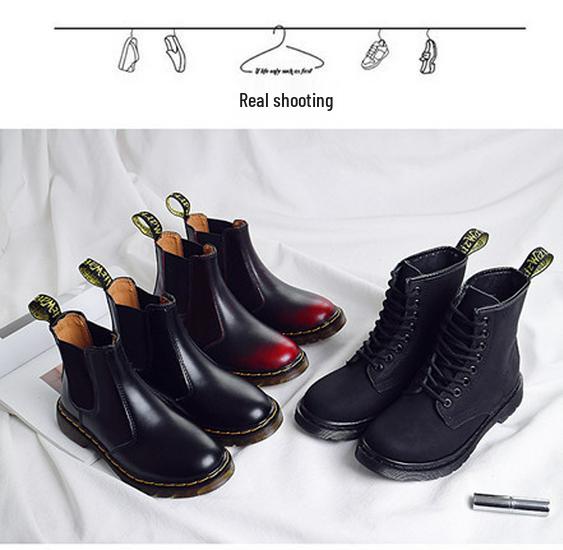 Stivali Chelsea Martin Moda Uomo e Donna - Stivaletti Corti Elastici Casual
