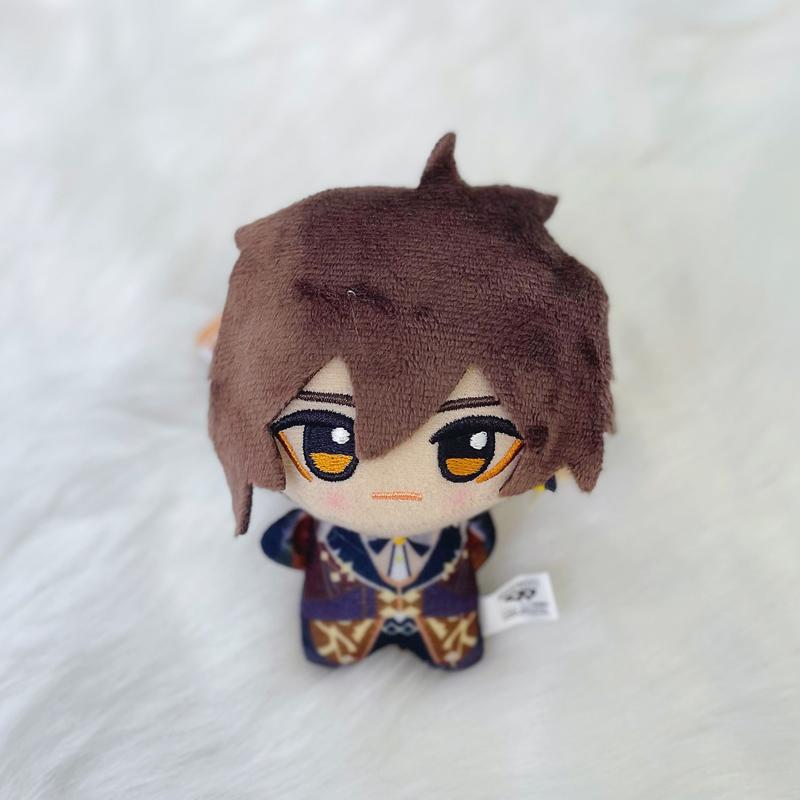 Peluche Gioco Genshin Impact 10cm Lumine Kaeya Alberich Diluc Ragnvindr Barbatos Morax Action Figures Portachiavi Modello Bambola