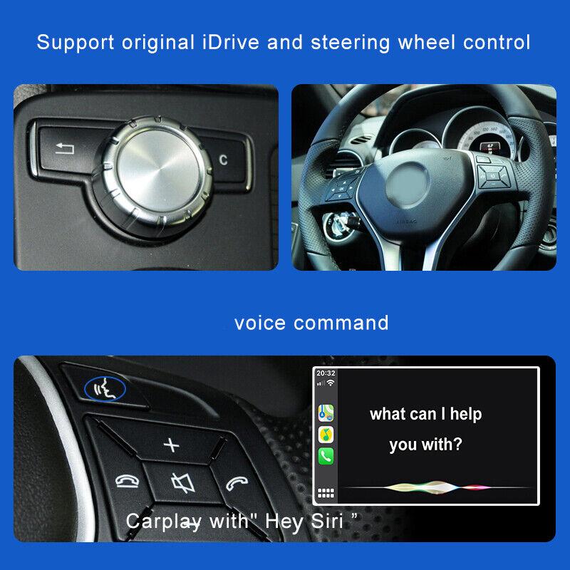 Sinairyu Wireless CarPlay Android Auto Kit Mirror-Link Compatible For Mercedes Benz A B C E CLS CLA Class GLA with NTG 4 .5/4.7