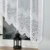 Violetta - Ready-Made Jacquard Curtain With A Cut At The Bottom - 250X150 Cm - White