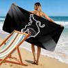 True Penrith Panthers Print Beach Towel, Large Soft Quick Dry Towel for Beach Camping Swimming
