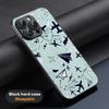 Travel Inspired Plane Patten Design Phone Case For iPhone 16 15 14 13 12 11 Plus Pro Max Limited Black Hard Case Sheepskin