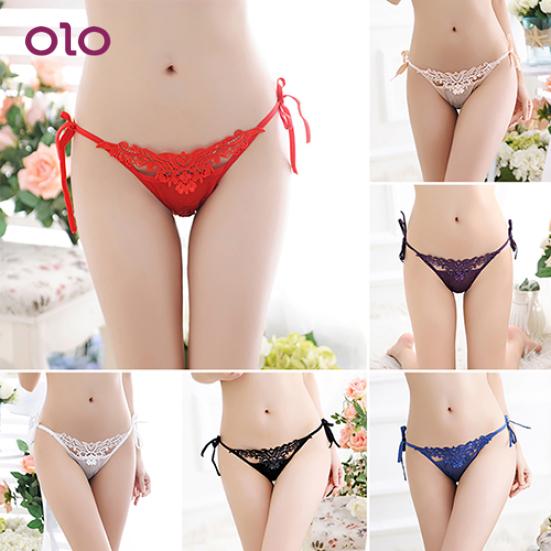 

Женская мода Лето Цветочные Полые трусики Трусики Стринги G-string Нижнее белье