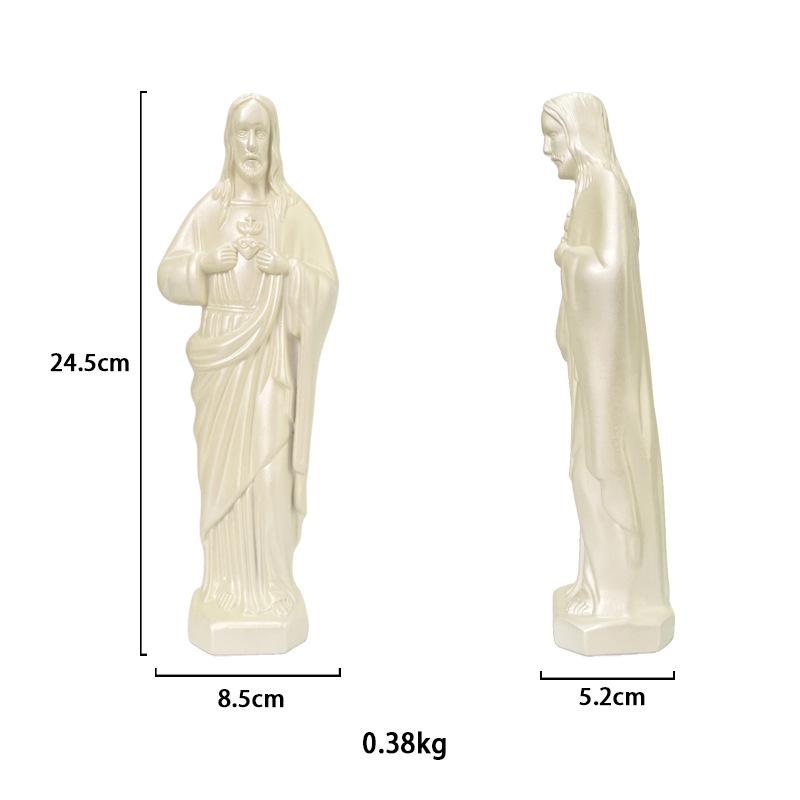 Pryskyřičné řemesla Figurína v životní velikosti Svatý Otec Katolická socha Socha Krista Dekorativní figurky Dekorace domova