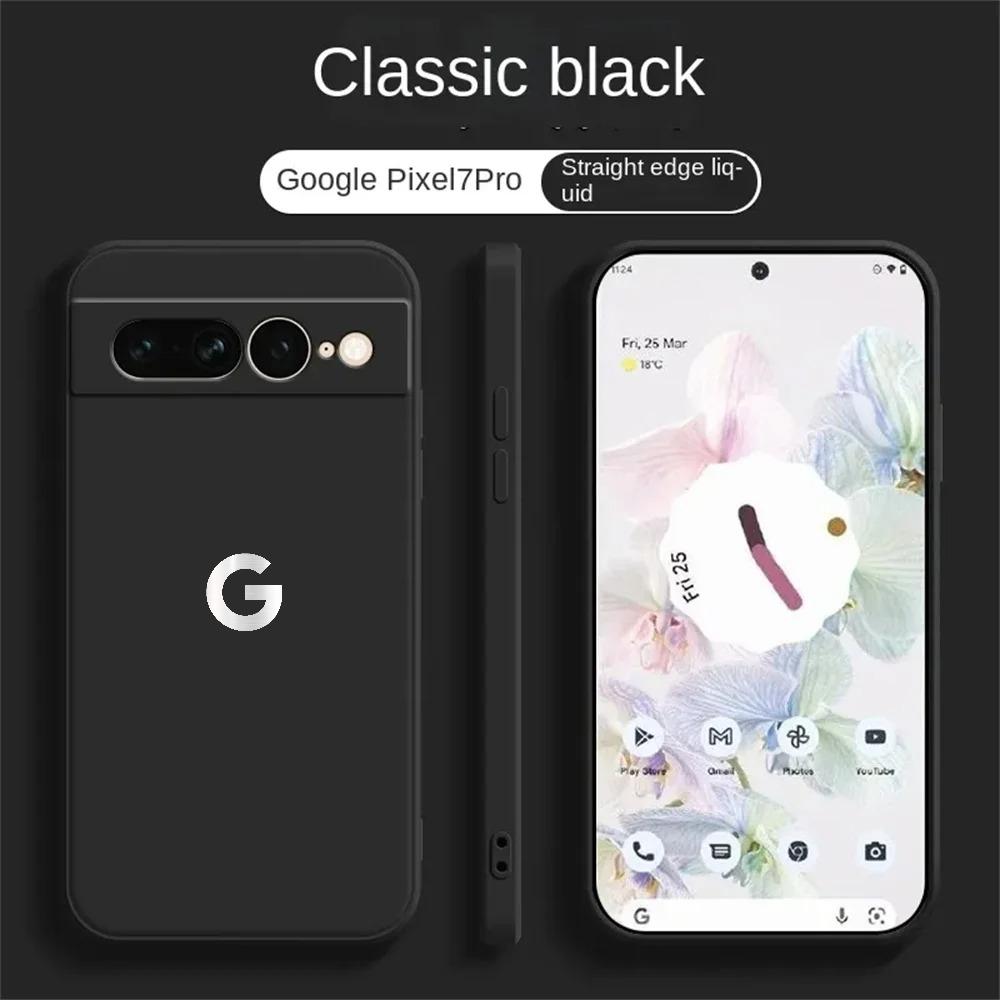 Ultra Slim Liquid Silicone Phone Case for Google Pixel 10 9 Pro XL 8 7 6 A Pro Wireless Charging Shockproof Protector Back Cover