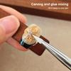 1Pcs Double Headed Nail Art Brush Wood Silicone Pen Embossing Painting Mixing Pen Diy Manicure Tool Multifunctional
