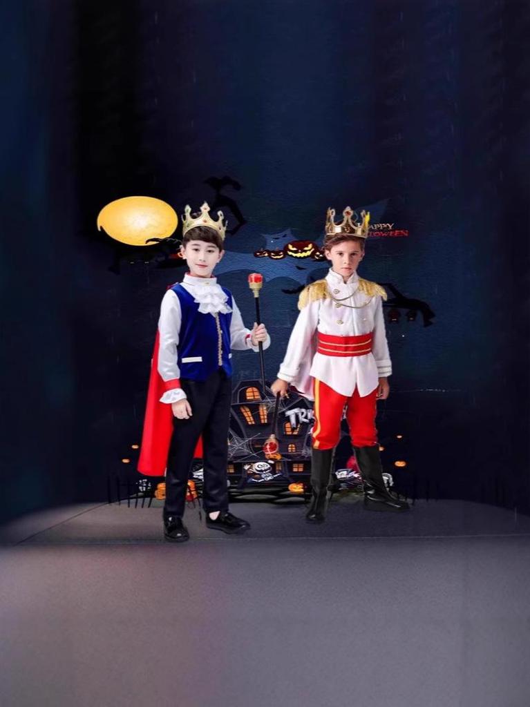 Children's Prince Costume for Halloween and Cosplay - Boys' King Performance Outfit