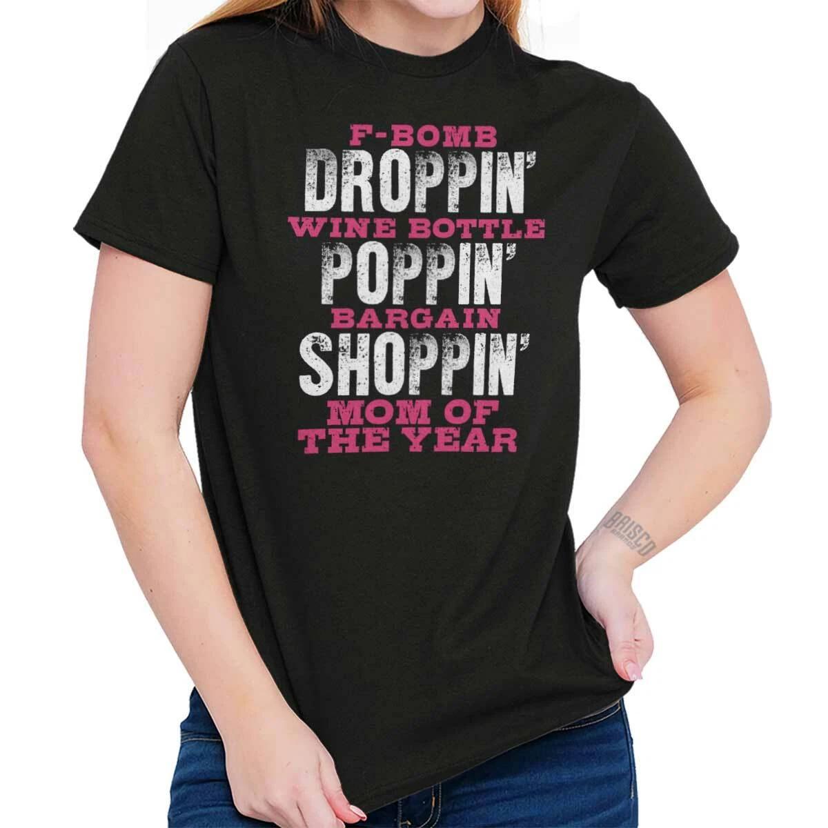 Super Cool Wine Mom Life Mother s Day Gift Womens Graphic Crewneck T Shirt Tee L