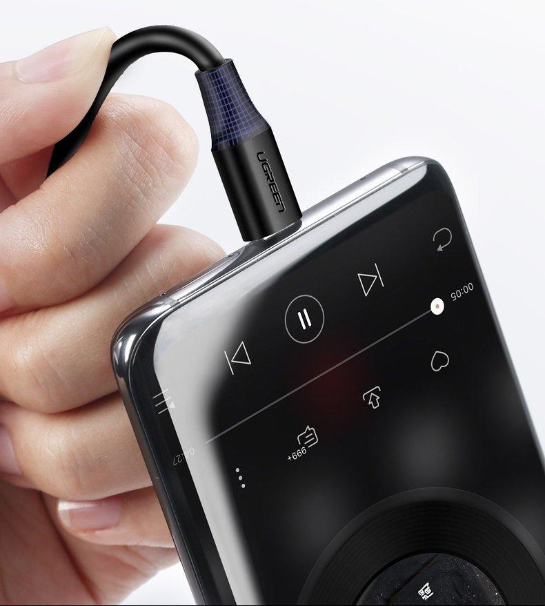 Ugreen 1m USB-C To Micro USB-B 3.0 High-Speed Data Transfer Cable, Model US312 20103 - Black