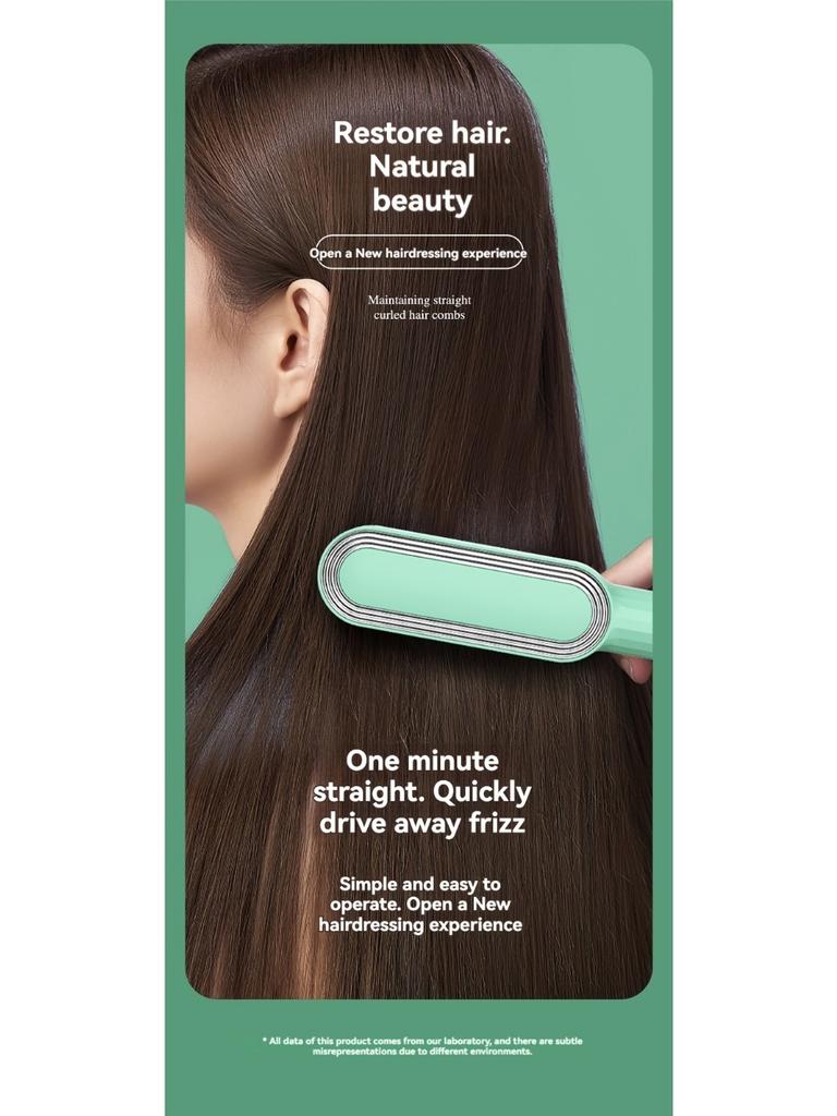 Haarglätter mit mehrstufiger Einstellung, flauschiges und glattes Styling, nasser und trockener Haarglätterkamm mit doppeltem Verwendungszweck, Temperaturregelung
