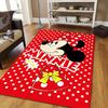 1 stuks Mickey Vloerkleed, Antislip Vloermat, Cartoonfiguur Ontwerp, Zacht Fluweel, Kamerdecoratie, Wasbaar Binnentapijt